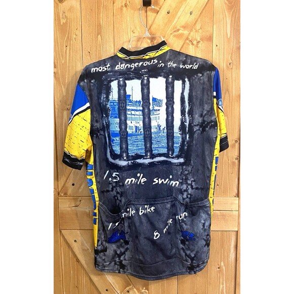 Voler Cycling Jersey San Francisco Alcatraz Triathlon Made in USA Mens XL - Picture 2 of 9
